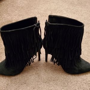 High heel booties